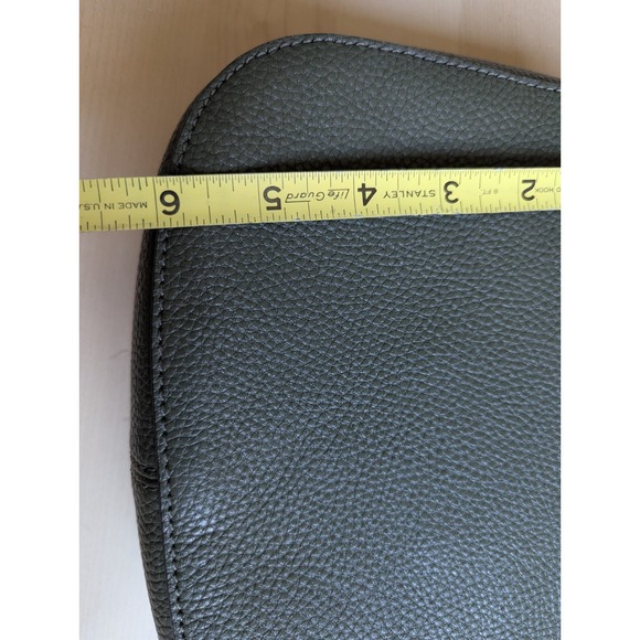 Marc Jacobs Maverick Green Pebbled Leather Adjustable Crossbody Bag Suede Tassel - Picture 12 of 15